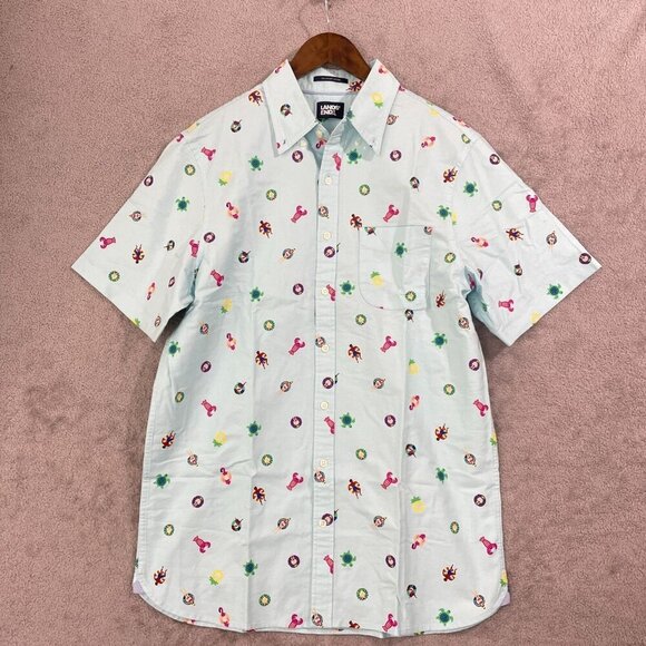 Lands' End Other - NWOT Lands' End Men's M Button down All over Print Sail Rigger Oxford Shirt